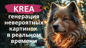 Krea - невероятная функция генерации картинок в реальном времени