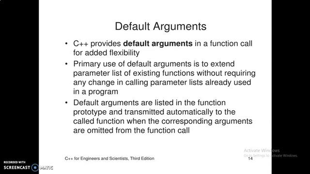 Inline Function, Default Arguments & Function Overloading in C++, Unit I , I B.Sc(CS), R.A.College