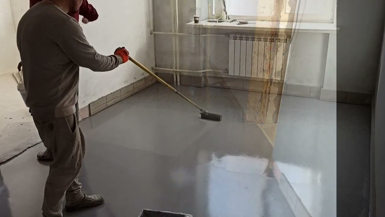 Устройство полимерного тонкослойного покрытия с флоками (чипсами).