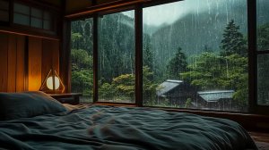 Шум Дождя в Окне для Сна и Снятия Стресса | Уютная Музыка на Фоне