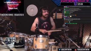 SYNTHWAVE REMIX - Linkin Park - In The End // Live Drum Cover by RealBigTinyTimTim