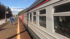 Электропоезд ЭД4М-0264 платформа Зеленоградская