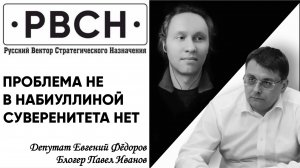 ПРОБЛЕМА НЕ В НАБИУЛЛИНОЙ, СУВЕРЕНИТЕТА НЕТ!