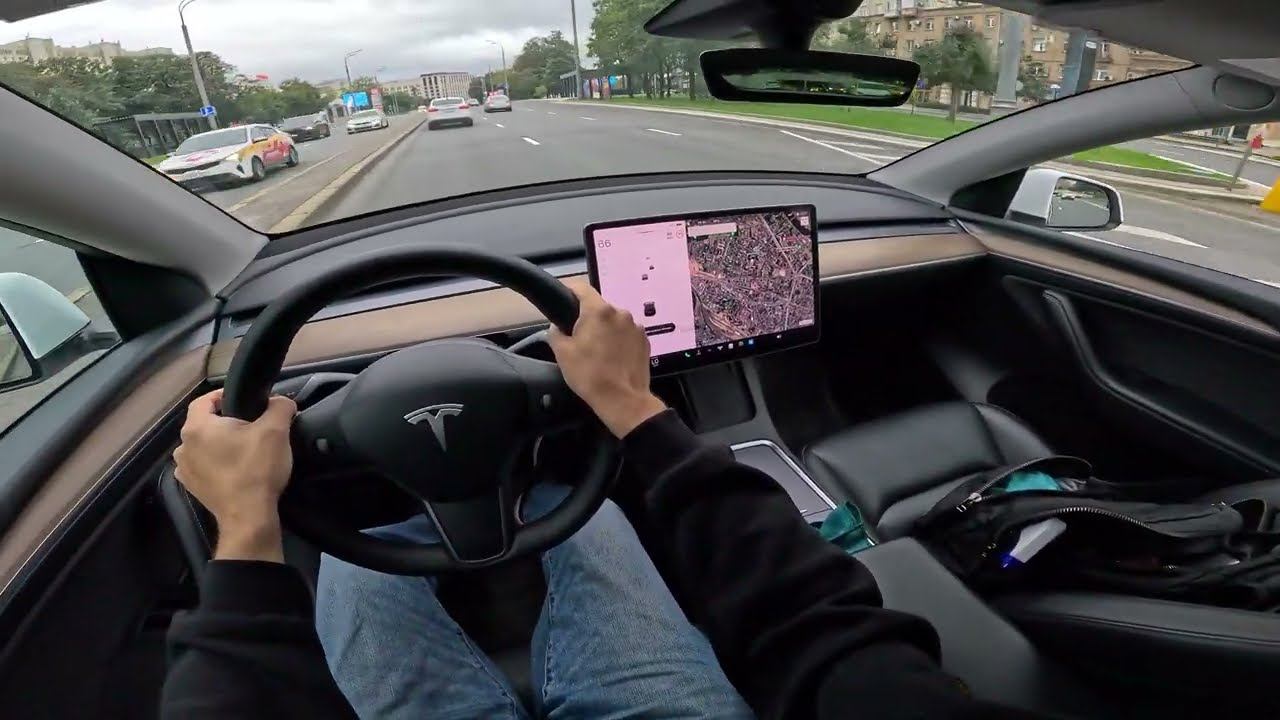 2022 Tesla Model Y / Тесла Модель И, электромобиль 57.5 kWh 204 л.с. | Тест-драйв от первого лица