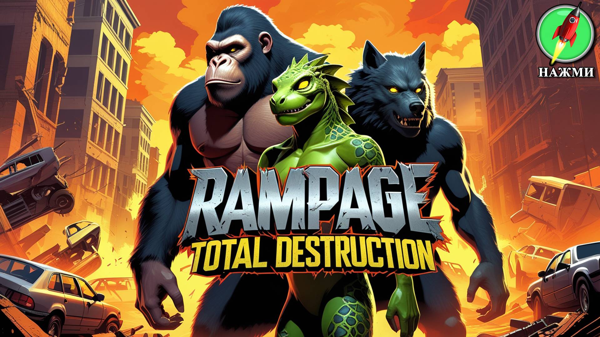 Rampage: Total Destruction - Полное Прохождение Игры