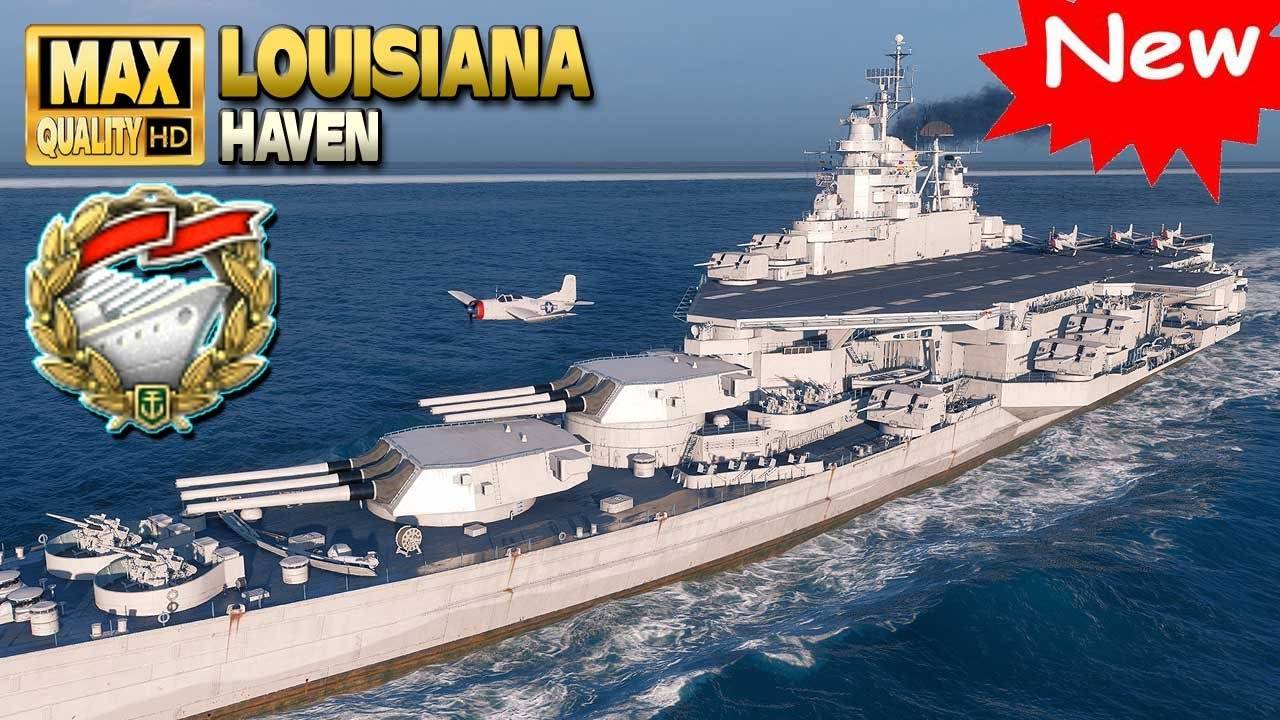 Новый линкор Louisiana побеждает в режиме Solo Warrior - World of Warships