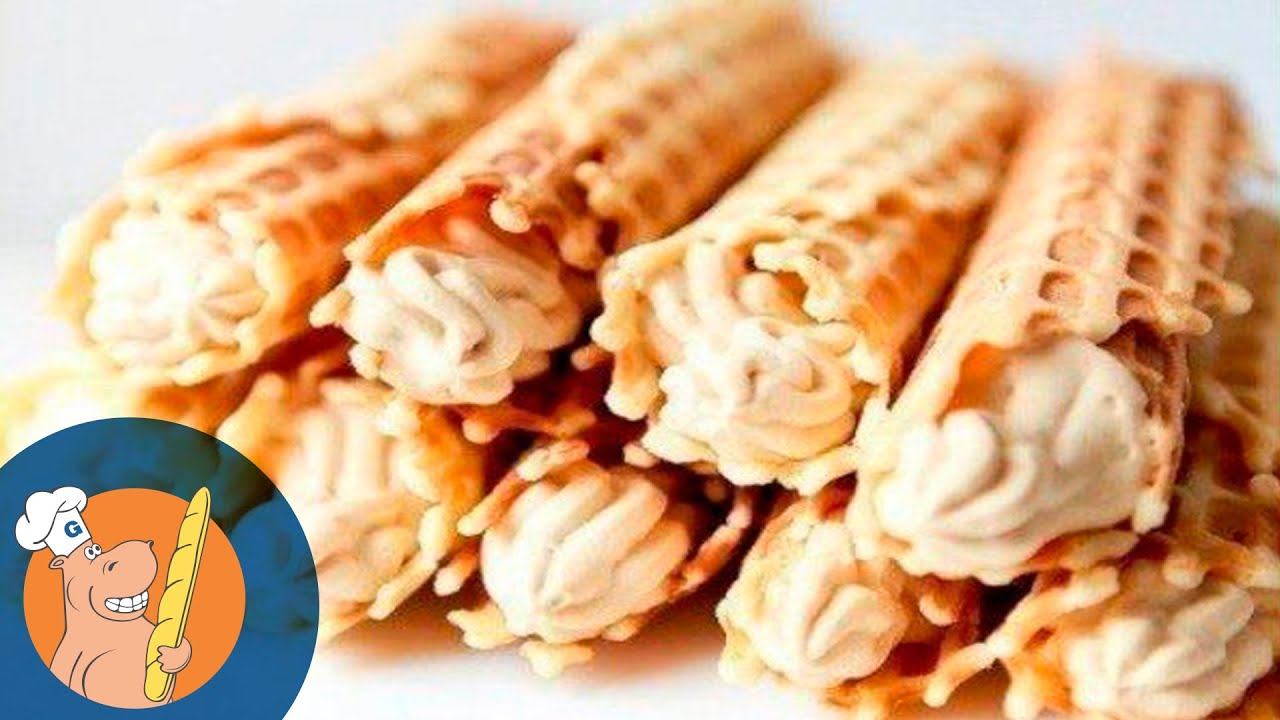 Вафельные трубочки с начинкой