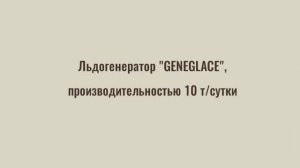 Промышленный льдогенератор чешуйчатого льда GENEGLACE F600ABF 10 тонн в сутки