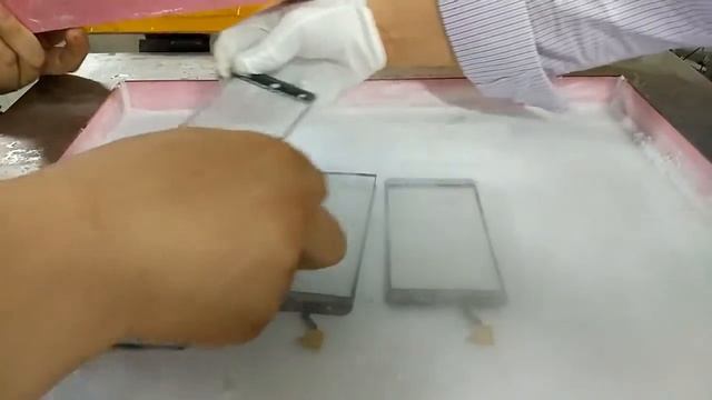 Mobile phone glass and TP separation methods