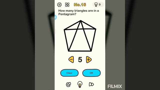 BRAIN OUT - "HOW MANY TRIANGLES ARE IN A PENTAGRAM". смотреть онлайн
