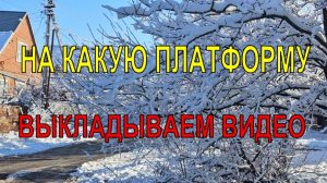 На какую платформу кроме ютуба выкладываем видео. Краснодарский край