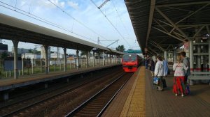 Электропоезд ЭД4М-0140 станция Лосиноостровская