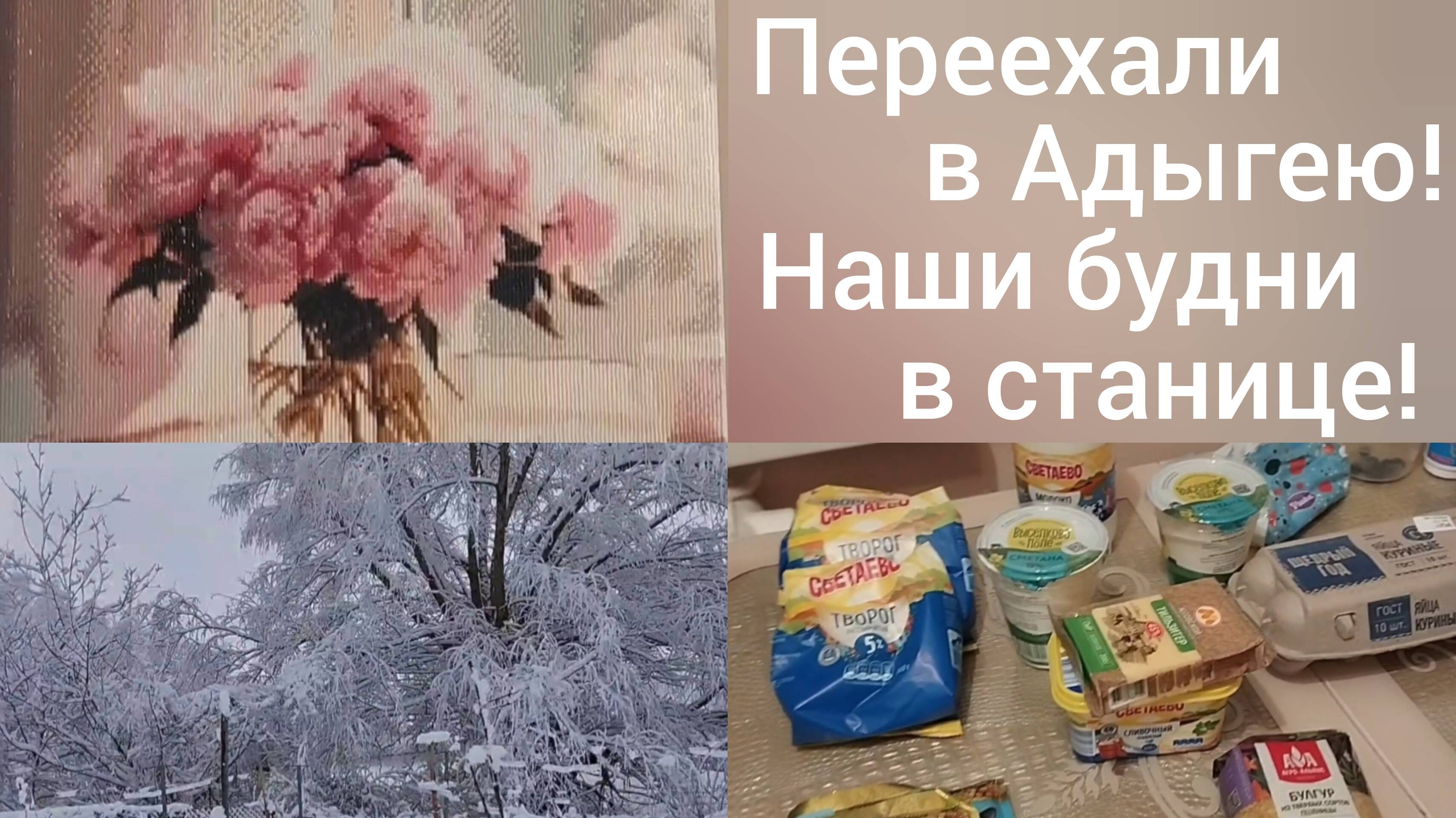 На Кубани первый снег/Зимние кружева/Покрытие акрилом алмазной мозаики/Покупки в чижике