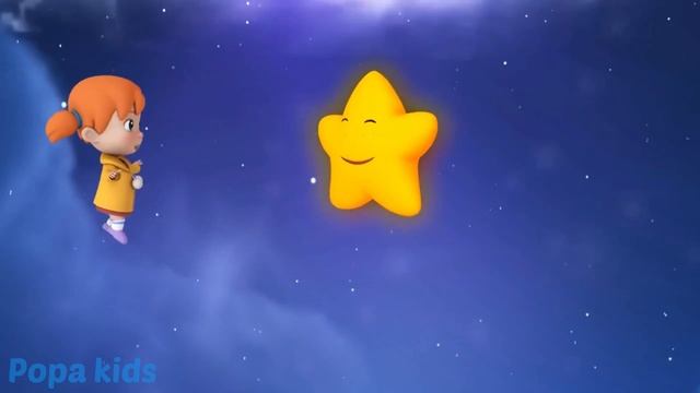 Twinkle twinkle little star | popa kids nursery rhymes songs#learning #toddlers #nurseryrhymes