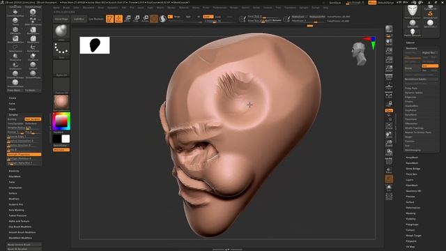 Про Кисти в Zbrush - Zbrush для начинающих