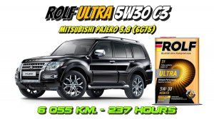 Rolf Ultra 5w30 (отработка из Mitsubishi Pajero 3.8 6G75 - 6 055 км. 237 моточасов).