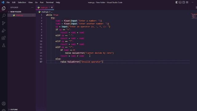 Zero Error Python calculator No Error python program calculator #python