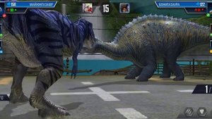 Jurassic World, battle, dinosaures, tirex / Битва динозавров, динозавры, игра