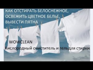 Удивительный кислородный очиститель WOWCLEAN очистит все в доме.