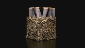 Бокал для виски Георгий Победоносец (Латунь, стекло)