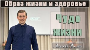 "Образ жизни и здоровье" Тема 5 "Чудо жизни" лекцию читает Алексей Ягелло