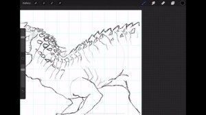 How To Draw an INDOMINUS REX from JURASSIC WORLD - Dinosaur drawing TUTORIAL