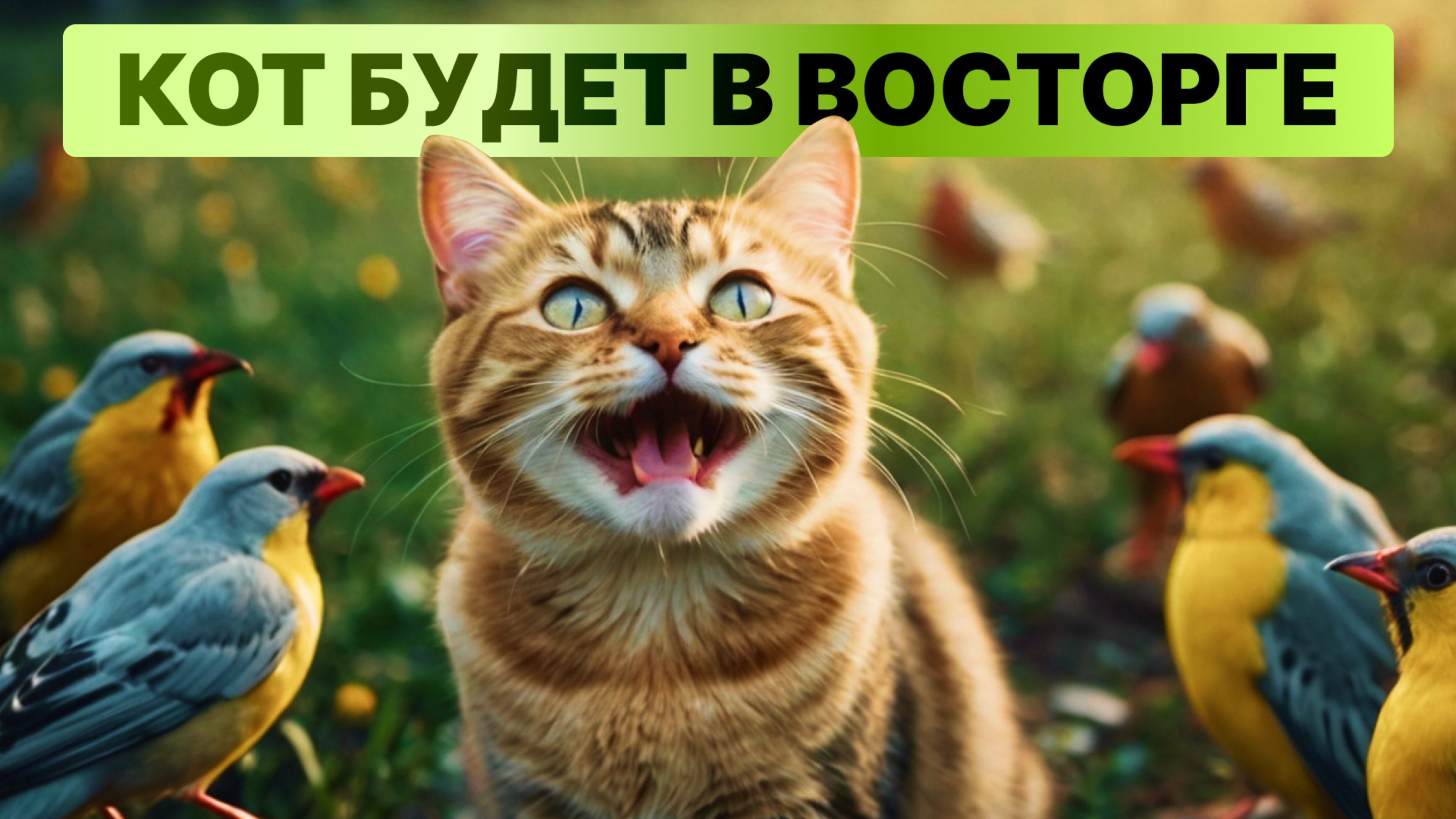 РАЙСКИЕ ПТИЧКИ ДЛЯ КОТА 🔥 cats tv, мультики для кошек, мультик для котов, кот тв, cats game