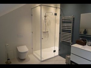 душевой уголок из стекла 90х90