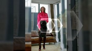 most demanding and comfortable black leather skirts for 40 plus sized women #leather