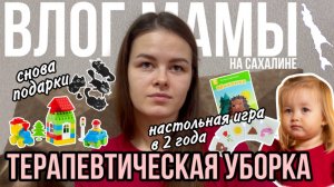 Терапевтическая уборка | Настольная игра в 2 года | Снова подарки | Влог мамы (136)