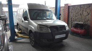 Замена переднего сальника и шкива коленвала на FIAT Doblo Cargo 1,3 Multijet  Фиат Добло 2008