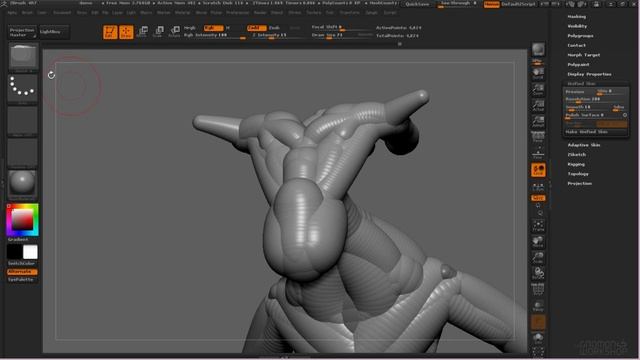 Уроки по изучению ZBrush 4R7. Занятие 16. ZSketch _ Аника