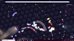 Raging in slither.io