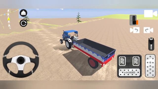 Indian tractor simulator 🎮 Powertrac Ero 50 🚜 trolly palti ho gai 😘😊💯 #viral #trending #gameplay