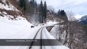 ★ 4K ★ Кур - Ароза, Швейцария - на трамвае между городами! ★ 4К 60fps UHD ★