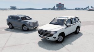 Tank 500 против Land Cruiser в BeamNG.drive