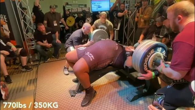 Жим лёжа/350 кг без экипировки смотреть онлайн