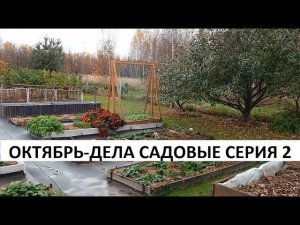 Октябрь - дела садовые  серия № 2.