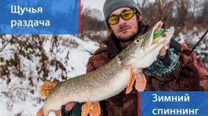 Ловля щуки на спиннинг. Щучья раздача. Зимний спиннинг. Отчет.