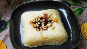 Творожная запеканка с нектаринами в микроволновке