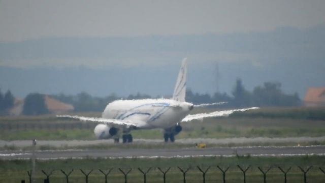 Gazpromavia Sukhoi Superjet 100-95LR Takeoff From Belgrade Airport