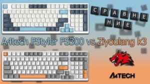 Сравнение клавиатур A4tech FStyler FS300 vs Ziyoulang K3 (жми 🚀)