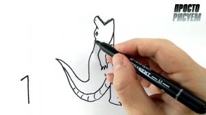 Рисуем Годзиллу из цифры 1