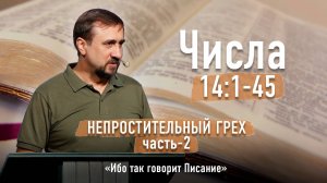 Библия - Числа Глава 14 стихи 1-45 - Непростительный грех Ч2 - Ибо так говорит Писание