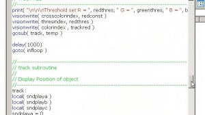 Tracking orange objects using the free RobotVisionToolkit and a simple web camera.