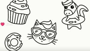 Как я рисую стикеры в детском стиле