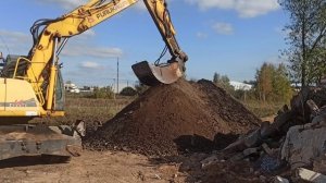 Просевочный ковш земля Отделяем корни