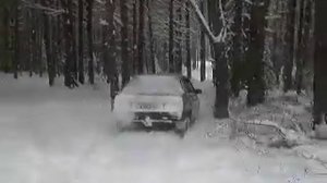 ВАЗ 21099 по снегу