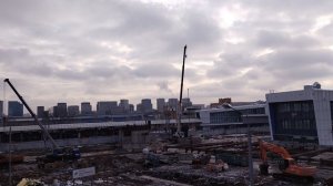 Строительство станции ЗИЛ Бирюлёвской линии 12.01.2025