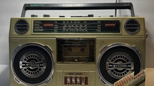 Винтажная система Super Bass Boom Box Am Fm-радио-Кассетник -Китай